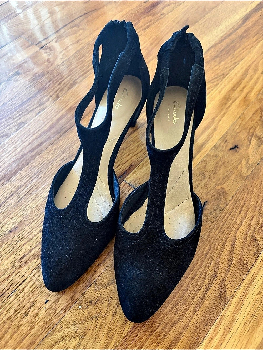 Clarks Calla Lily Black Heels